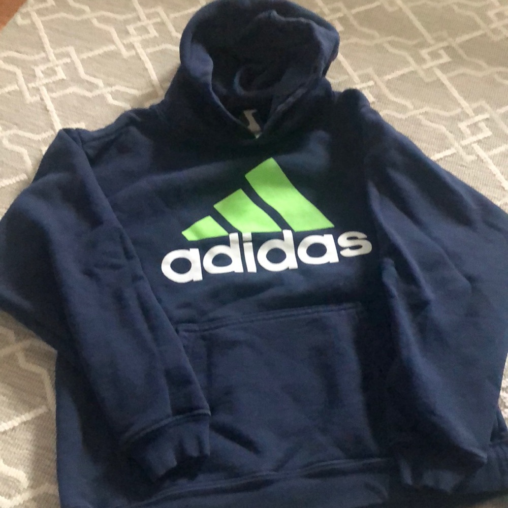 Boys Adidas Navy Sweatshirt Size 10-12